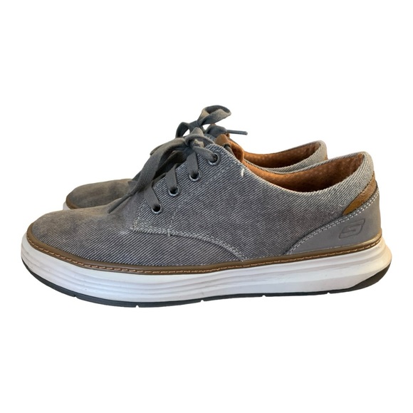 Skechers Men's Ederson Sneaker gray size 9.5 - Picture 4 of 11